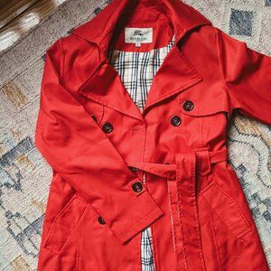 Genuine Burberry Trench Coat / Junior XL or Women's 4